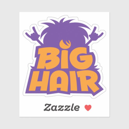 Big-Hair-Band-Logo Aufkleber (Blatt)