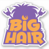 Big-Hair-Band-Logo Aufkleber (Vorderseite)