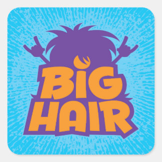 Big-Hair-Band-Logo Quadratischer Aufkleber