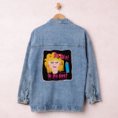 Big Hair Dare Funny Achtties Rückblende Toon Jeansjacke (Hangar)