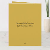 Big Happy Anniversary Yellow Floral Scripting Karte (Rückseite)