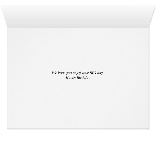 Big Happy Birthday Wish mit Elephant for Child (Innenansicht Horizontal (Unten))