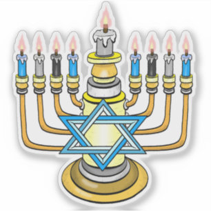 Big Happy Hanukkah Aufkleber