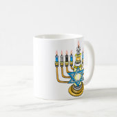 Big Happy Hanukkah Kaffeetasse (VorderseiteRechts)