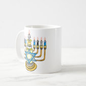 Big Happy Hanukkah Kaffeetasse (Vorderseite Links)