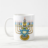 Big Happy Hanukkah Kaffeetasse (Links)