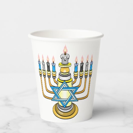 Big Happy Hanukkah Pappbecher (Vorderseite)