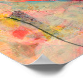 Big Happy Heart Mixed Media Art Poster (Ecke)