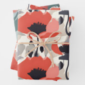 Big Happy Poppy Wrapping Paper Geschenkpapier Set (Beispiel)