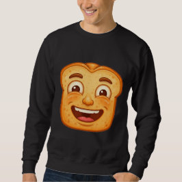 Big Happy Smiling Toast Slice Mascot Sweatshirt