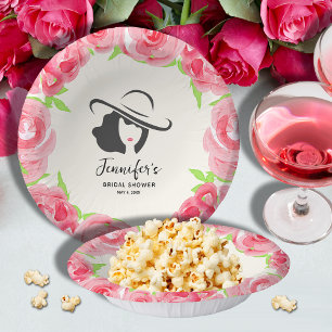 Big Hat Derby Brautparty Pappteller