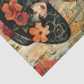 BIG HAT FASHION MÄDCHEN DECOUPAGE SEIDENPAPIER (Ausschnitt)