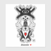 Big Hat Hund v1 Aufkleber (Blatt)