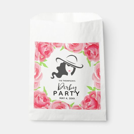 Big Hat Lady Rose Derby Geschenktütchen (Vorderseite)