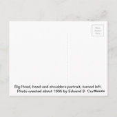 Big Head (Indianer) Postkarte (Rückseite)