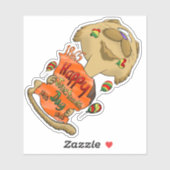 Big Head Juneteenth Cat Aufkleber (Blatt)