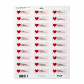 Big Heart Address Labels (Vorne)