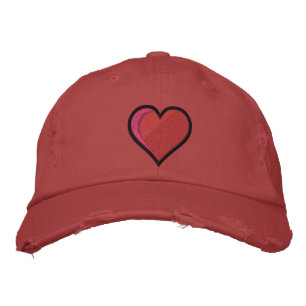 Big Heart Bestickte Baseballkappe