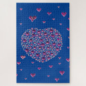 Big Heart Blue Puzzle (Vertikal)