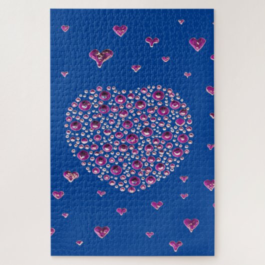 Big Heart Blue Puzzle (Vertikal)