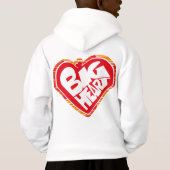 Big heart/Corazon Grande love by Masanser pixelat Hoodie (Rückseite)