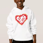 Big heart/Corazon Grande love by Masanser pixelat Hoodie (Vorderseite)