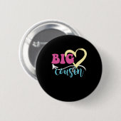 Big Heart Cousin Schwester Bruder Tante Onkel Gesc Button (Vorne & Hinten)