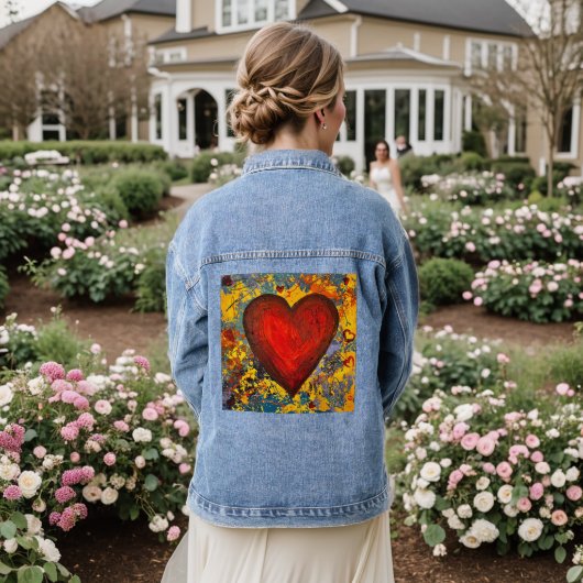 Big Heart Denim Jacket Jeansjacke (Hochzeit Rückseite)