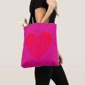 Big Heart Editable Red Laptop Tag Tasche (Von Nahem)