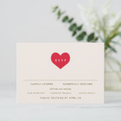 Big Heart Einladung (Stehend Vorderseite)