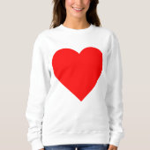 BIG HEART Frauenweißhemd Sweatshirt (Vorderseite)