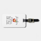 Big Heart hilft kleine Minds Lehrer zu gestalten Gepäckanhänger (Vorderseite horizontal)