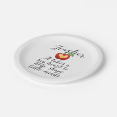 Big Heart hilft kleine Minds Lehrer zu gestalten Pappteller (Schrägansicht)