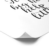 Big Heart hilft kleine Minds Lehrer zu gestalten Poster (Ecke)