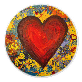 Big Heart Keramik Pull Keramikknauf