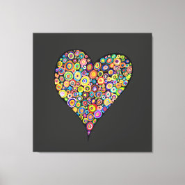 Big Heart Love throw pillow home decor valentines  Leinwanddruck