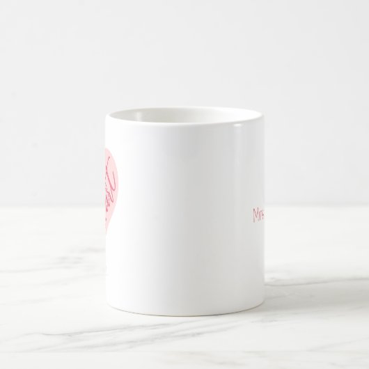 Big Heart Quote Valentine Kaffeetasse (Mittel)
