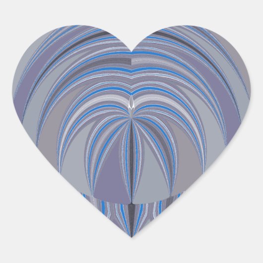 Big Heart Seamless Design Herz-Aufkleber (Vorderseite)