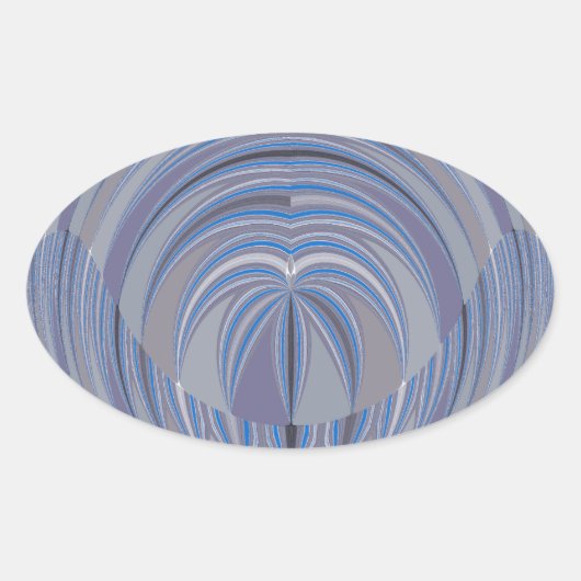 Big Heart Seamless Design Ovaler Aufkleber (Vorderseite)