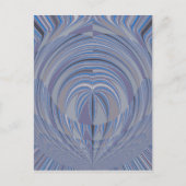 Big Heart Seamless Design Postkarte (Vorderseite)