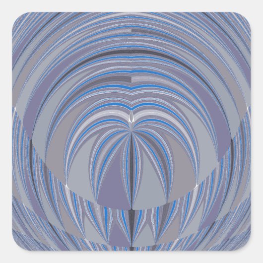 Big Heart Seamless Design Quadratischer Aufkleber (Vorderseite)