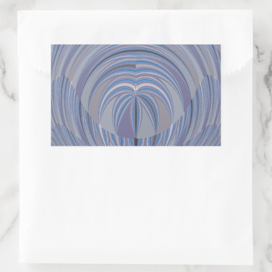 Big Heart Seamless Design Rechteckiger Aufkleber (Tasche)