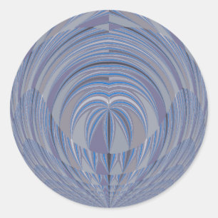 Big Heart Seamless Design Runder Aufkleber