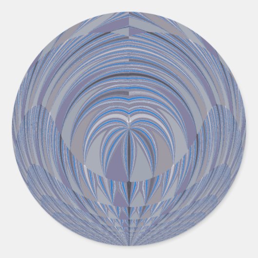 Big Heart Seamless Design Runder Aufkleber (Vorderseite)