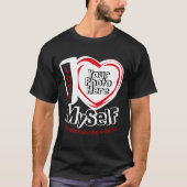 Big Heart Single Funny I Liebe T-Shirt (Vorderseite)