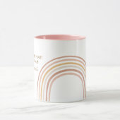 Big Heart Teacher Educator Boho Rainbow Tasse (Zentrum)