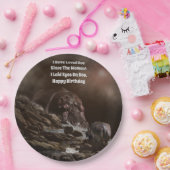 **"Big Heart, Tiny Liebe: Eine Riesenhippo-Zuneigu Pappteller (Party)