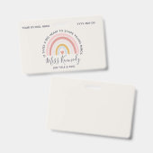 Big Heart to Shape Young Minds Teacher Ausweis (Vorder- & Rückseite)