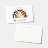 Big Heart to Shape Young Minds Teacher Ausweis (Front & Back)