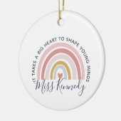 Big Heart to Shape Young Minds Teacher Keramik Ornament (Links)